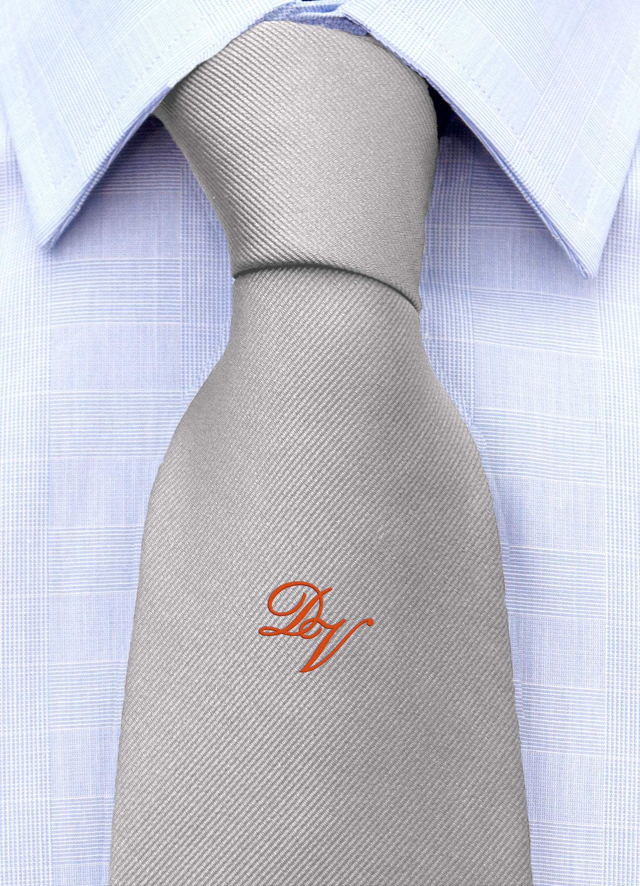 Cravatta con monogramma in corsivo personalizzato