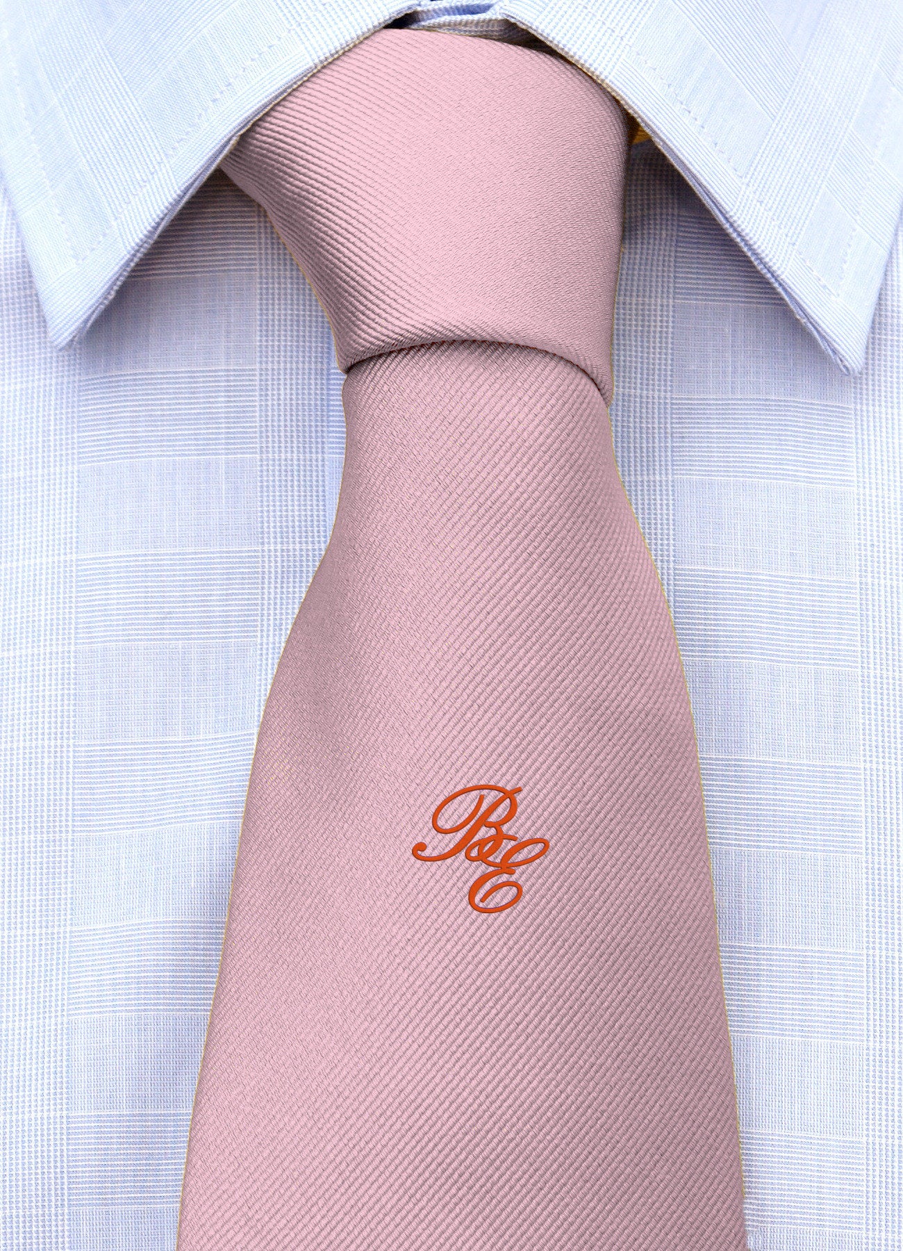 Cravatta con monogramma in corsivo personalizzato