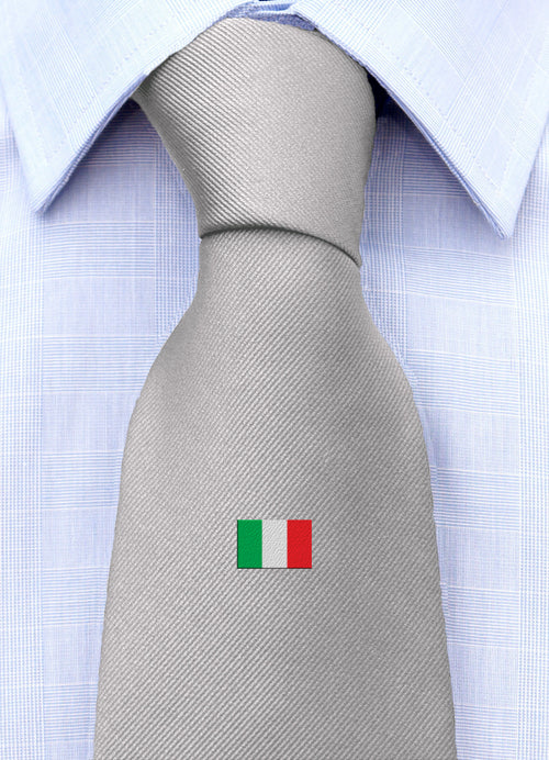 Cravatta con bandiera italiana