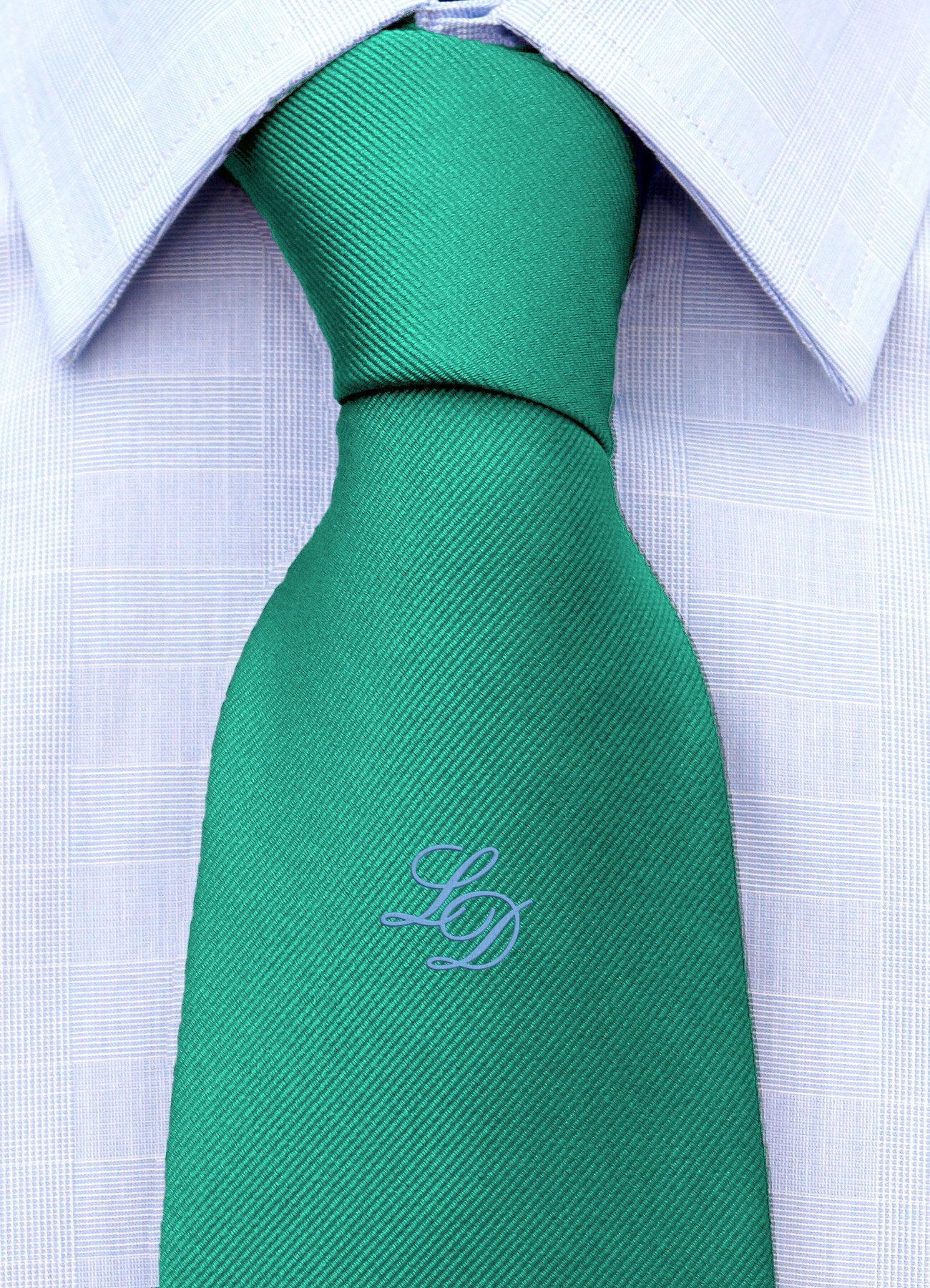 Cravatta con monogramma in corsivo personalizzato