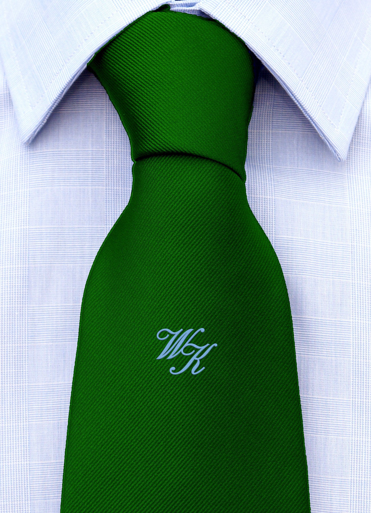 Cravatta con monogramma in corsivo personalizzato