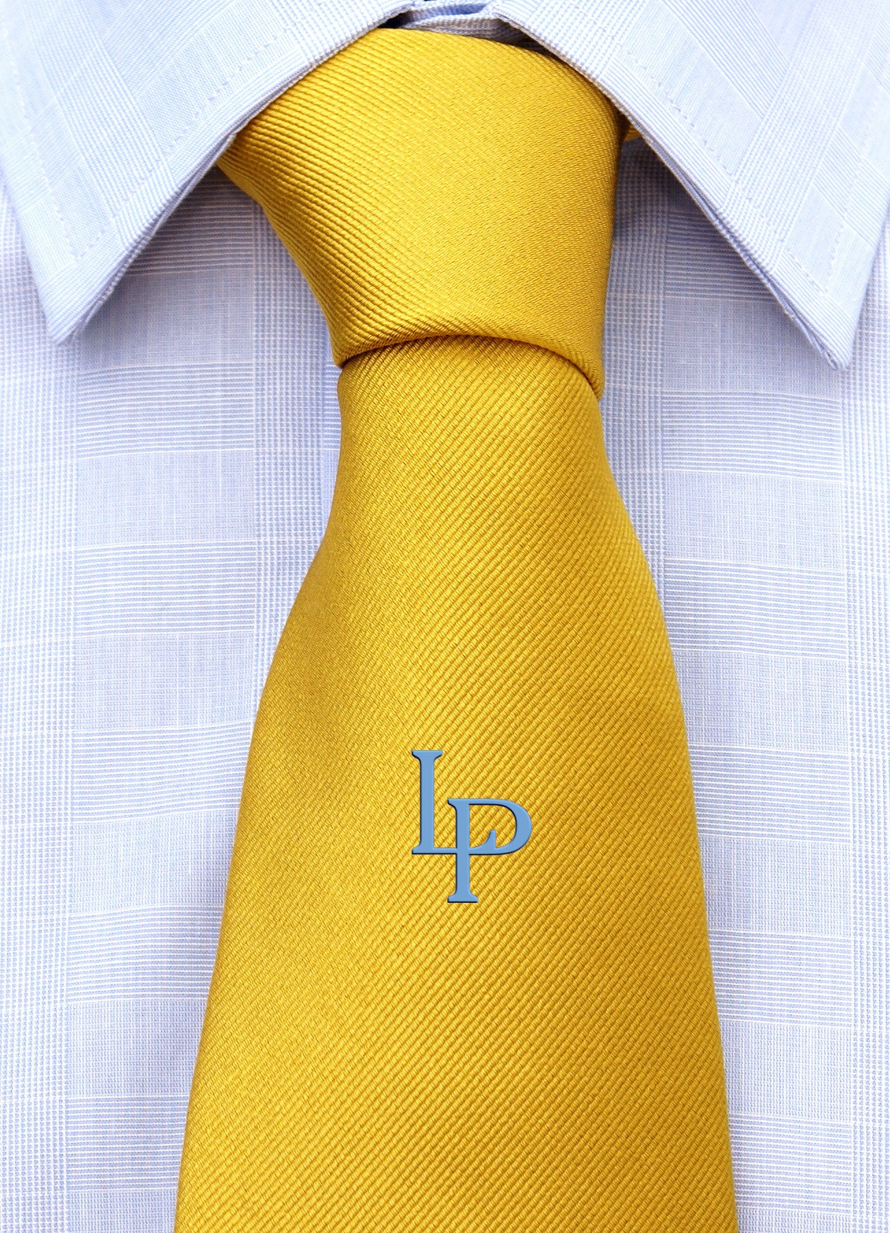 Cravatta con monogramma in stampatello personalizzato