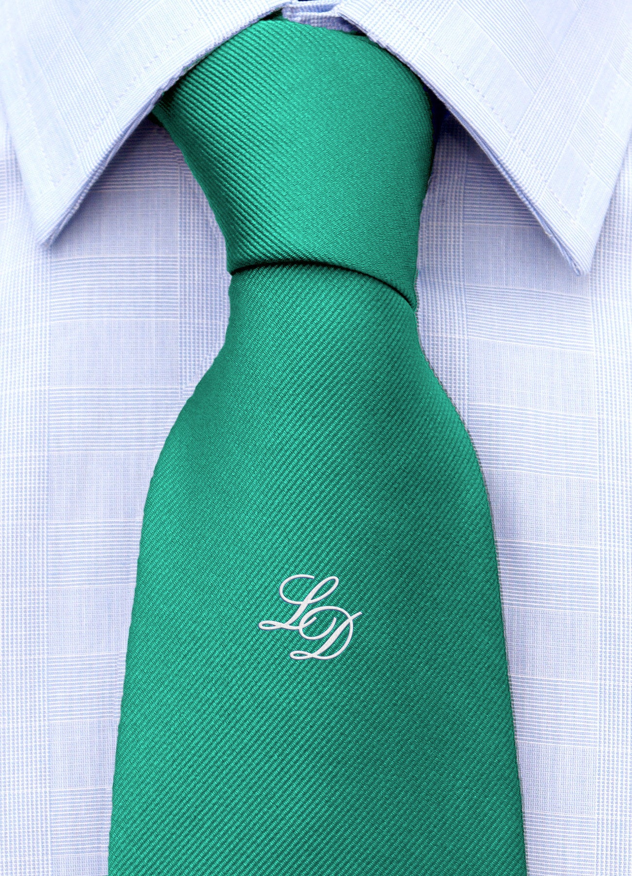 Cravatta con monogramma in corsivo personalizzato