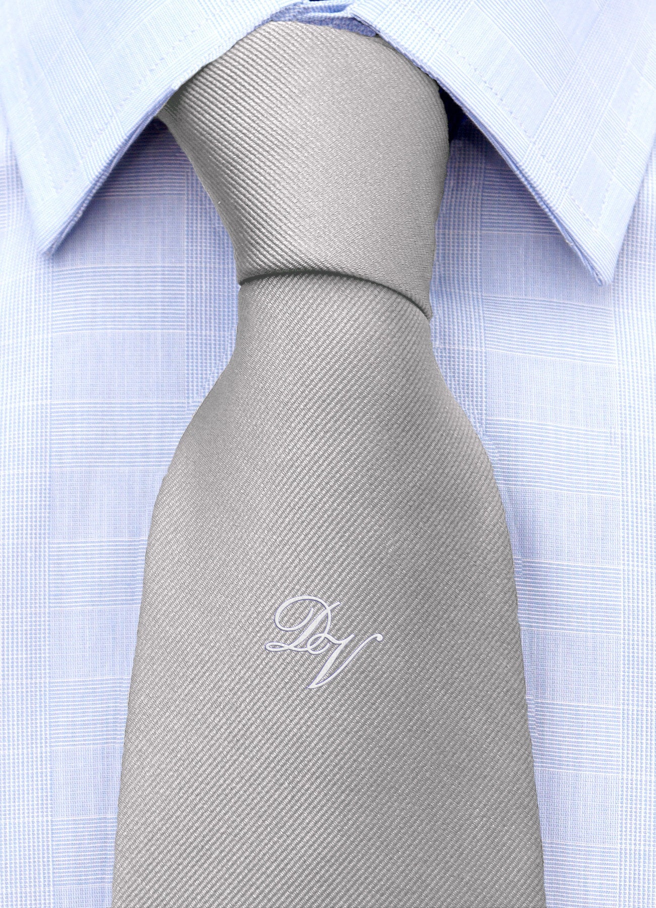 Cravatta con monogramma in corsivo personalizzato