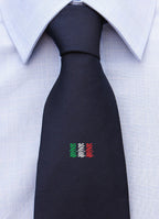 Cravatta con bandiera italiana stilizzata