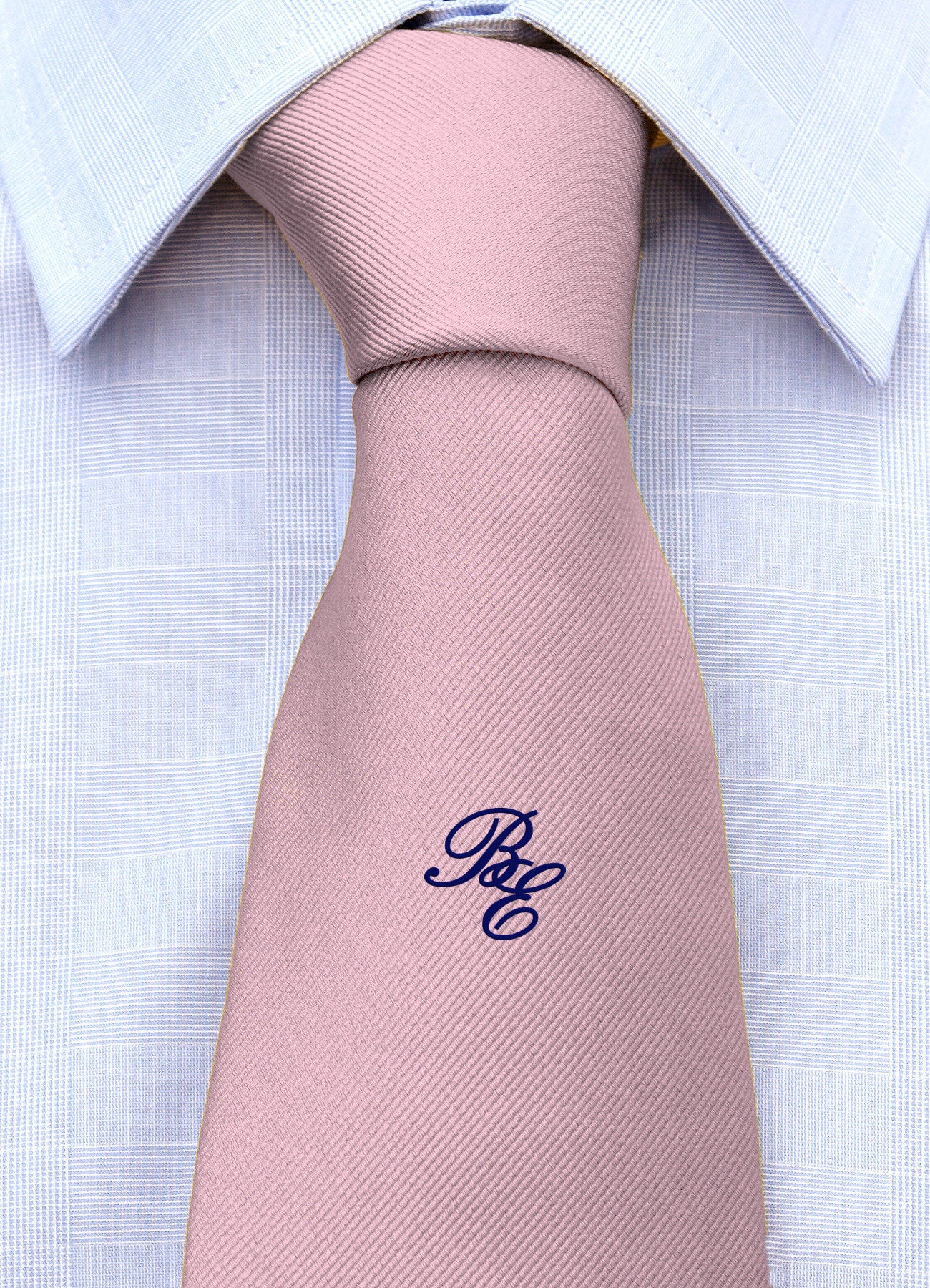 Cravatta con monogramma in corsivo personalizzato