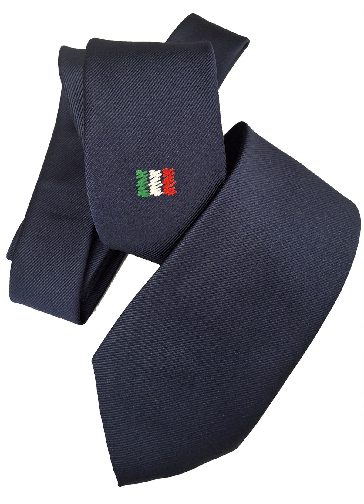 Cravatta con bandiera italiana stilizzata