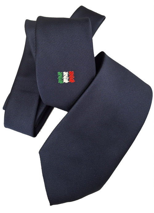 Cravatta con bandiera italiana stilizzata