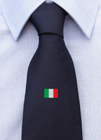 Cravatta con bandiera italiana