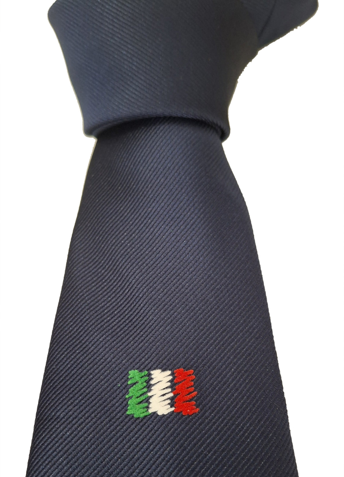 Cravatta con bandiera italiana stilizzata