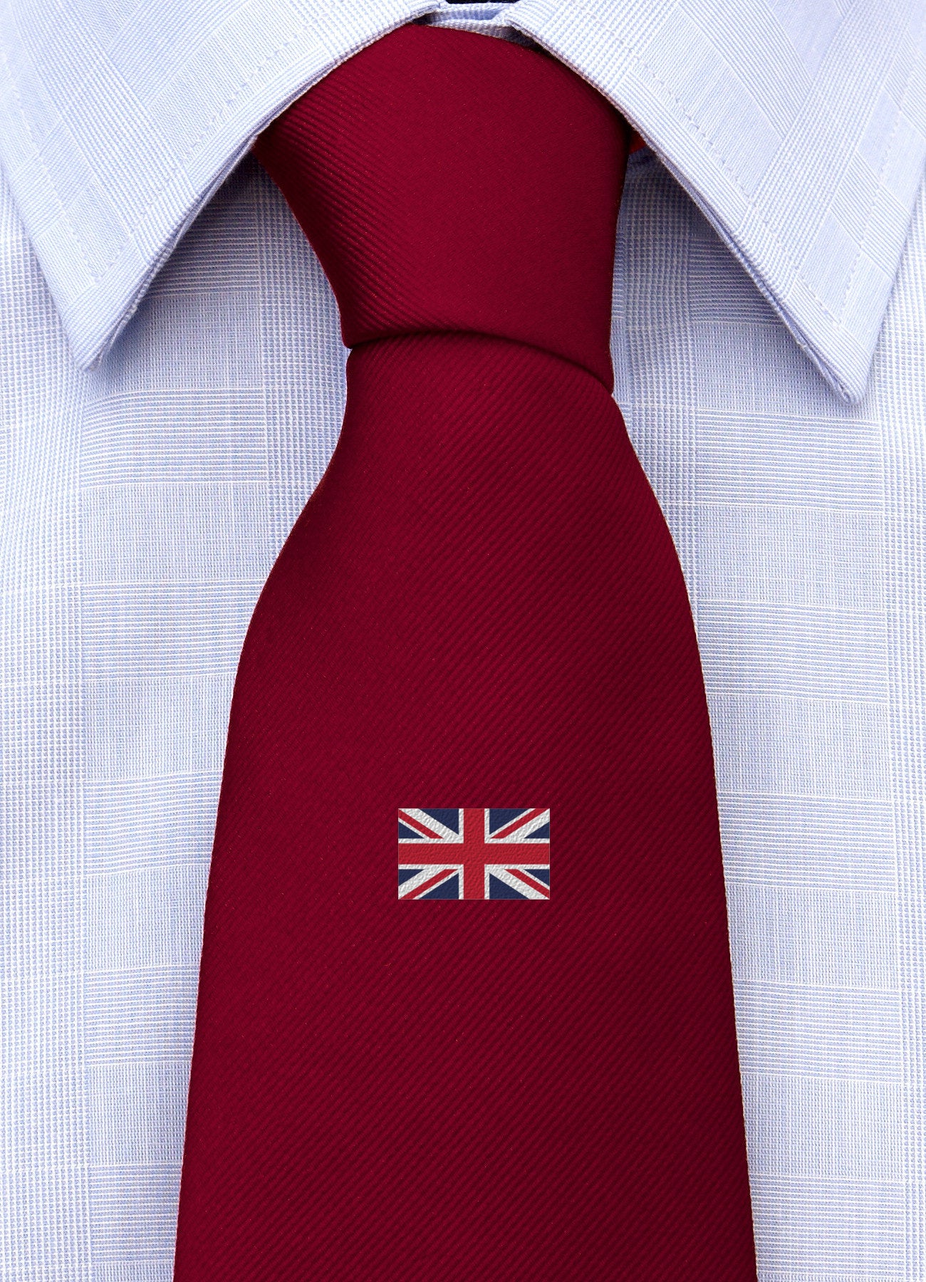 Cravatta Uomo Con Bandiera Inglese Union Jack - 100% Cotone - Fatta A Mano UK