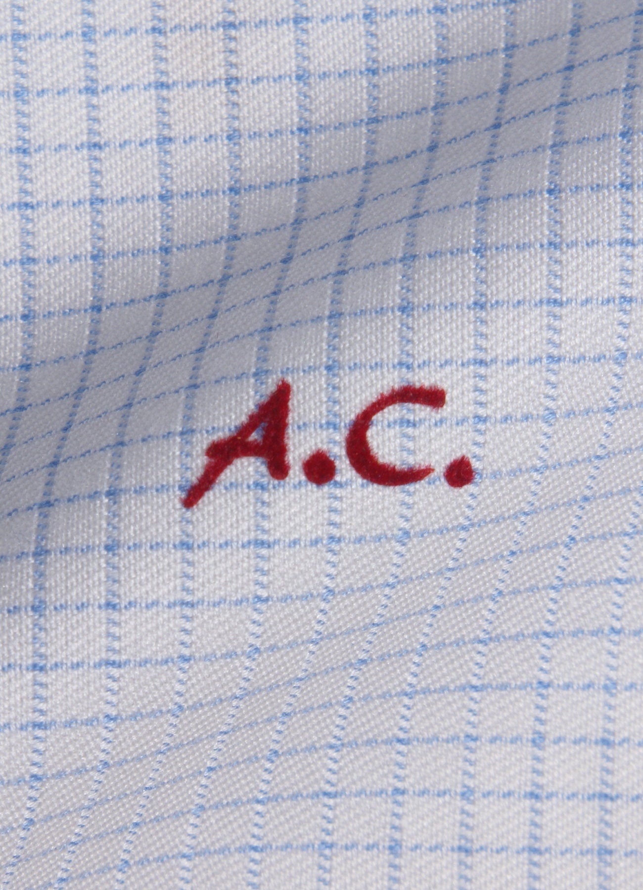 Iniziali per camicie stile "Canaletto" personalizzate pronte da applicare