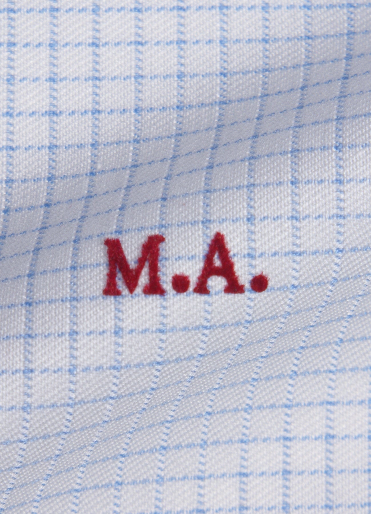 Iniziali per camicie stile "Caravaggio" personalizzate pronte da applicare