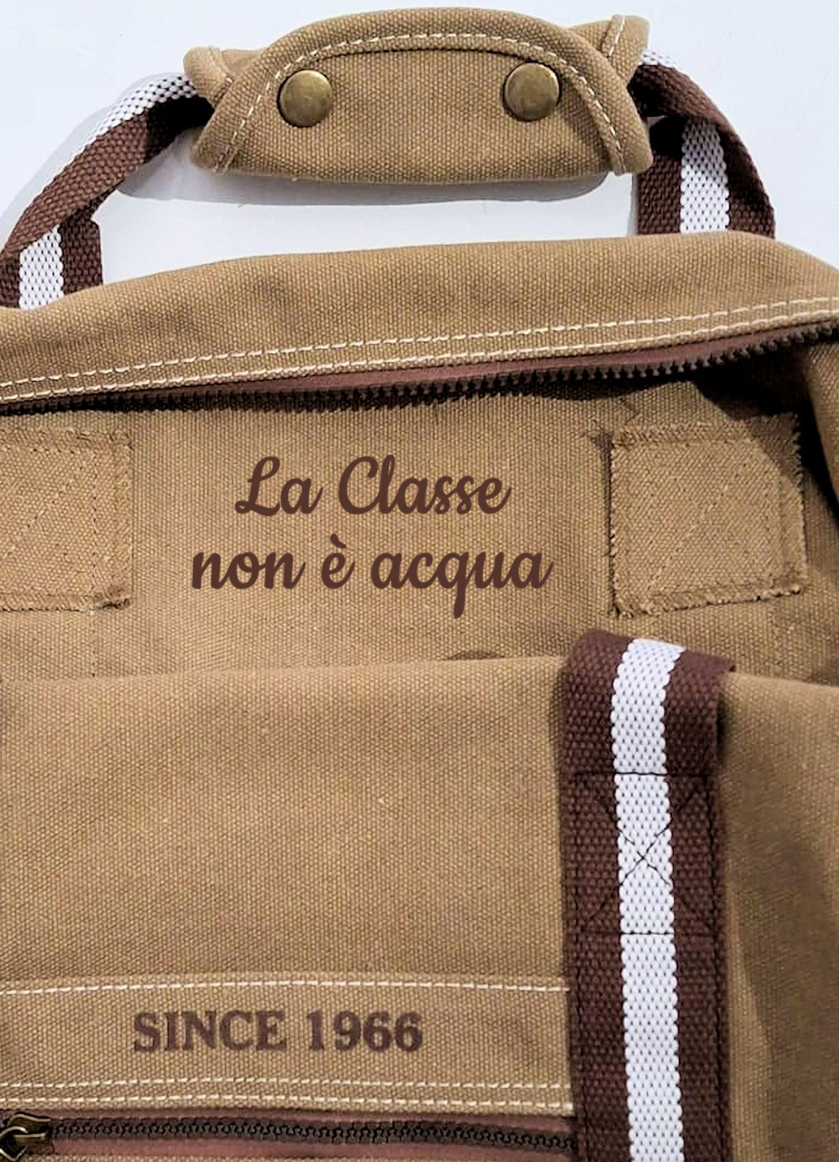 Borsone personalizzabile con iniziali, data e frase segreta