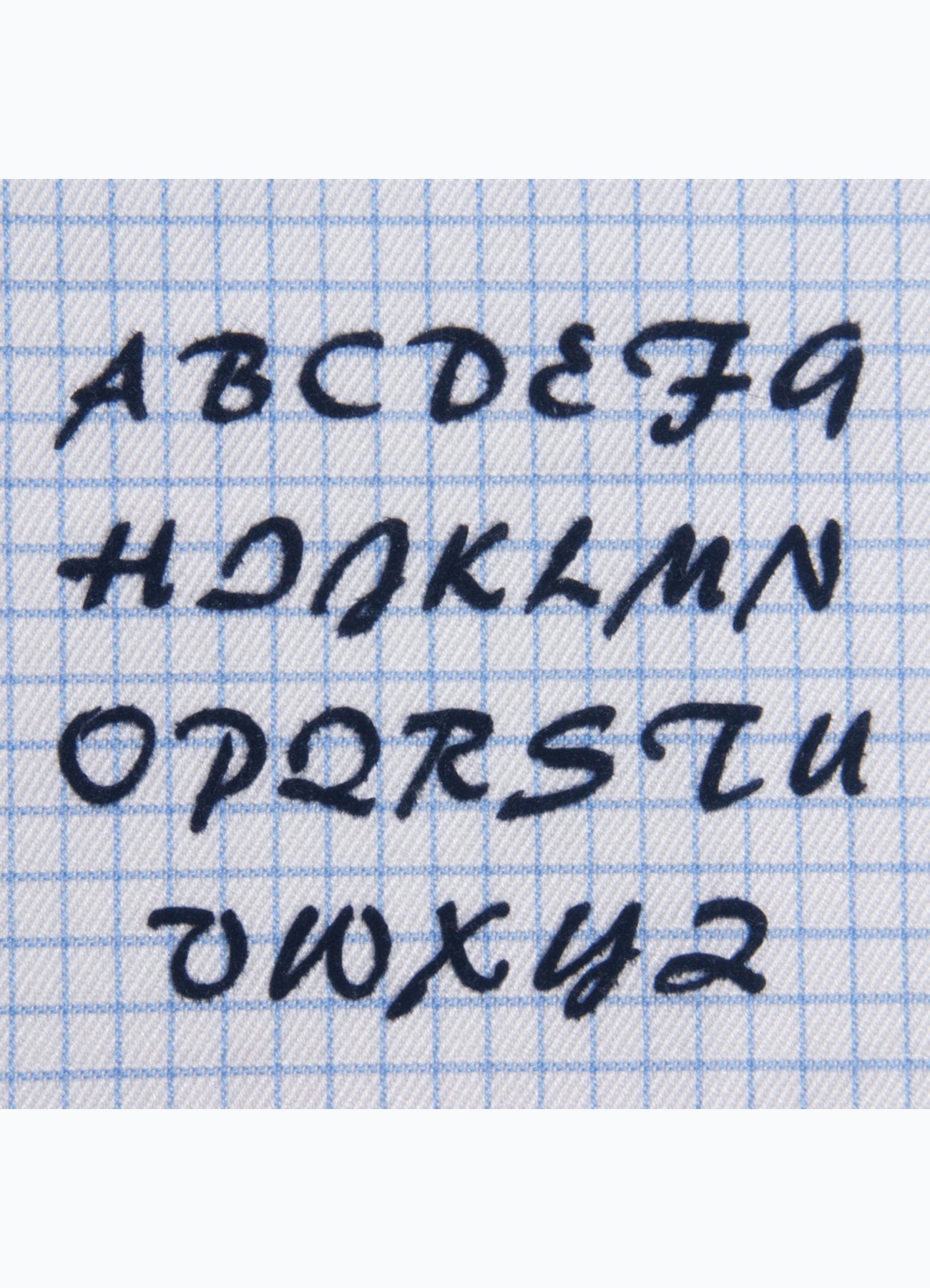 Iniziali per camicie stile "Canaletto" personalizzate pronte da applicare