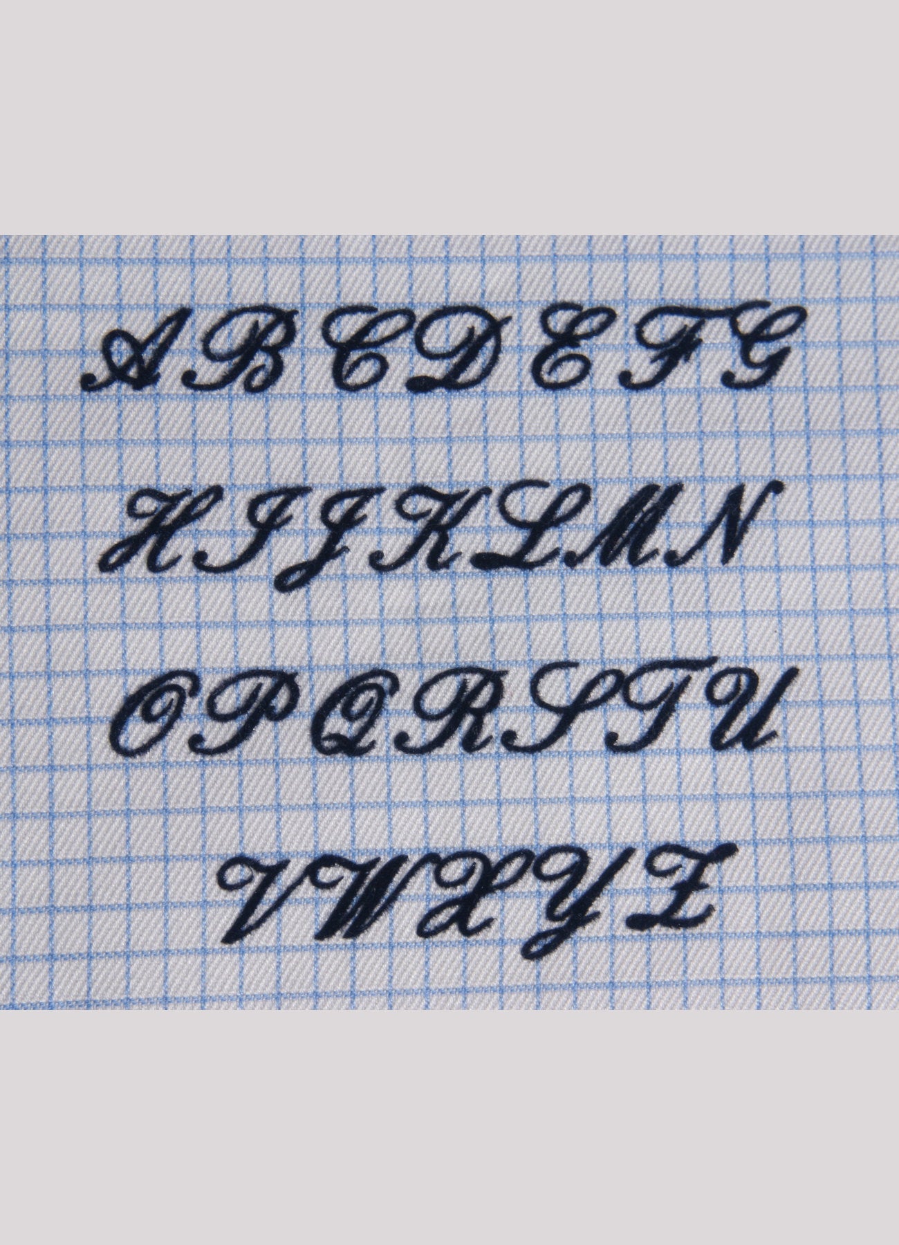 Iniziali per camicie stile "Michelangelo" personalizzate pronte da applicare