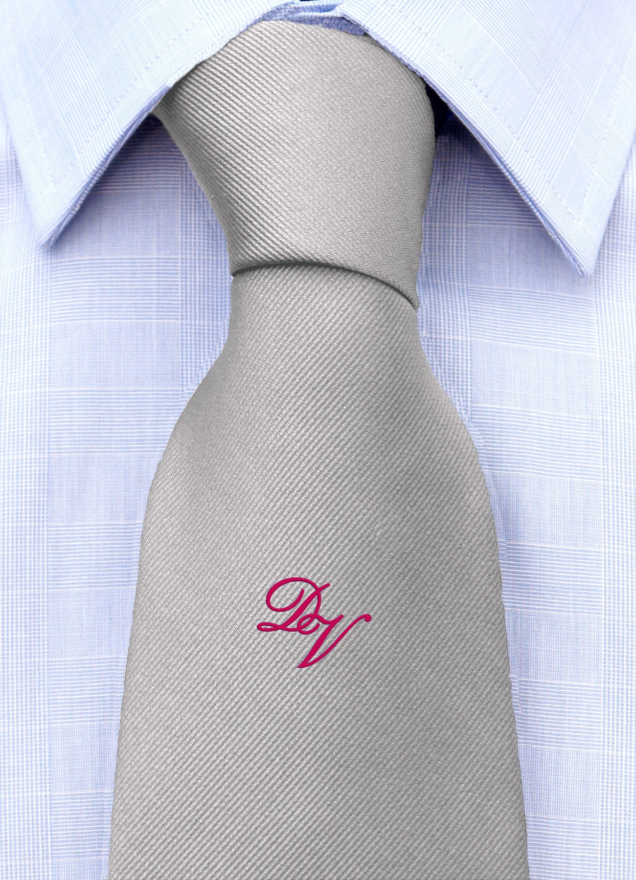 Cravatta con monogramma in corsivo personalizzato