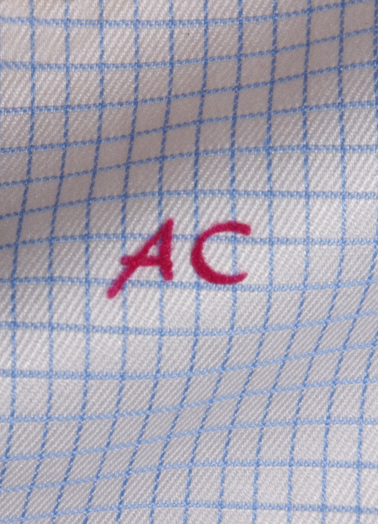 Iniziali per camicie stile "Canaletto" personalizzate pronte da applicare