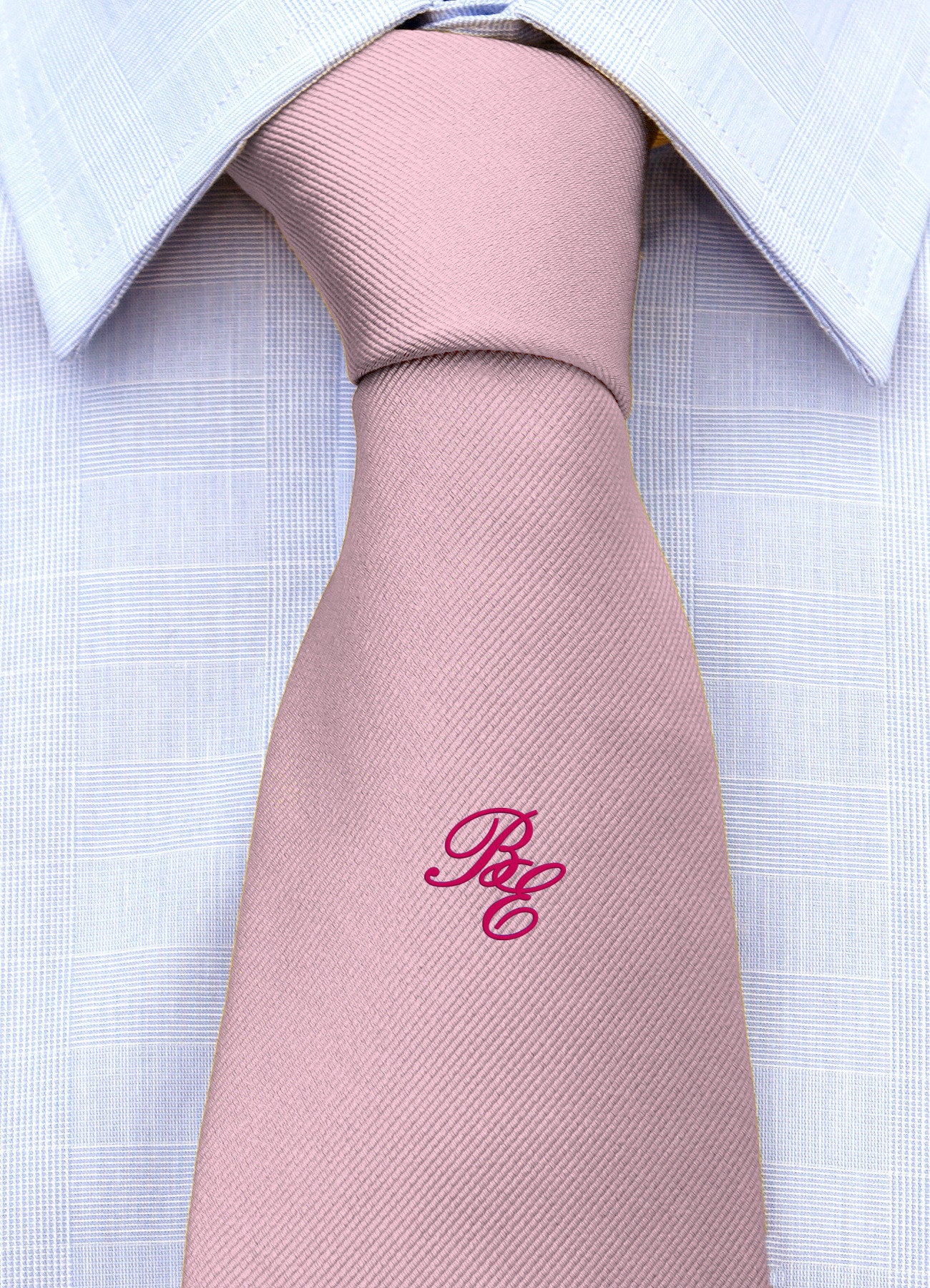 Cravatta con monogramma in corsivo personalizzato