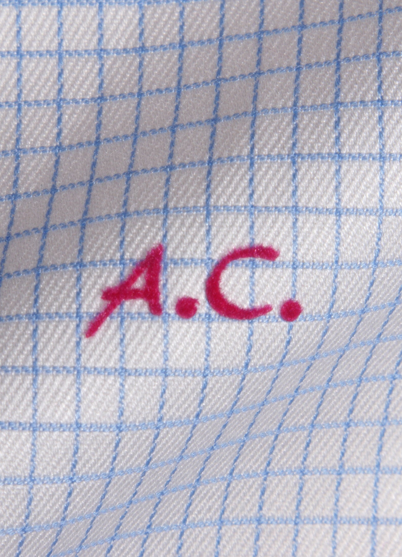 Iniziali per camicie stile "Canaletto" personalizzate pronte da applicare