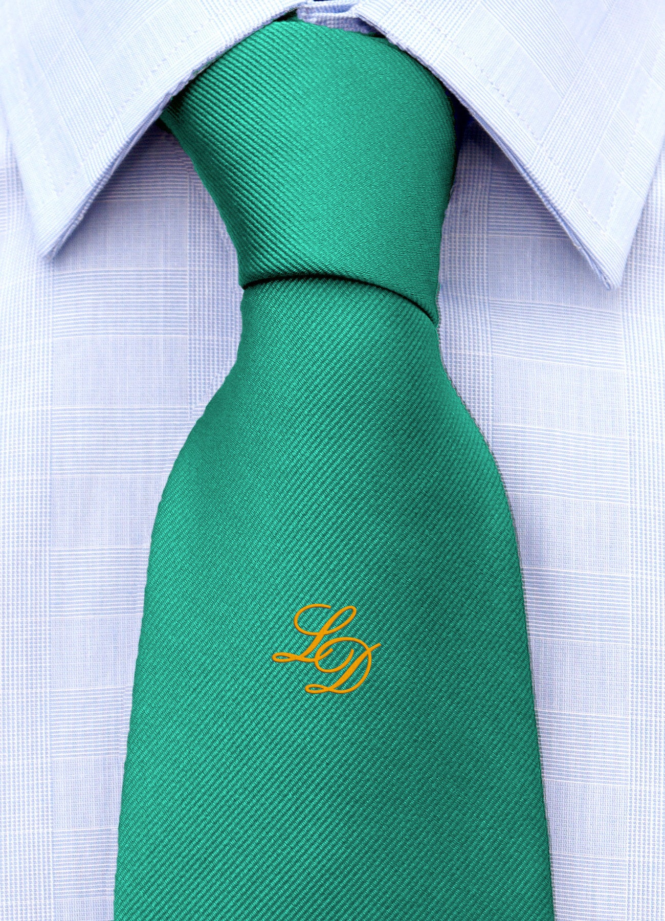 Cravatta con monogramma in corsivo personalizzato