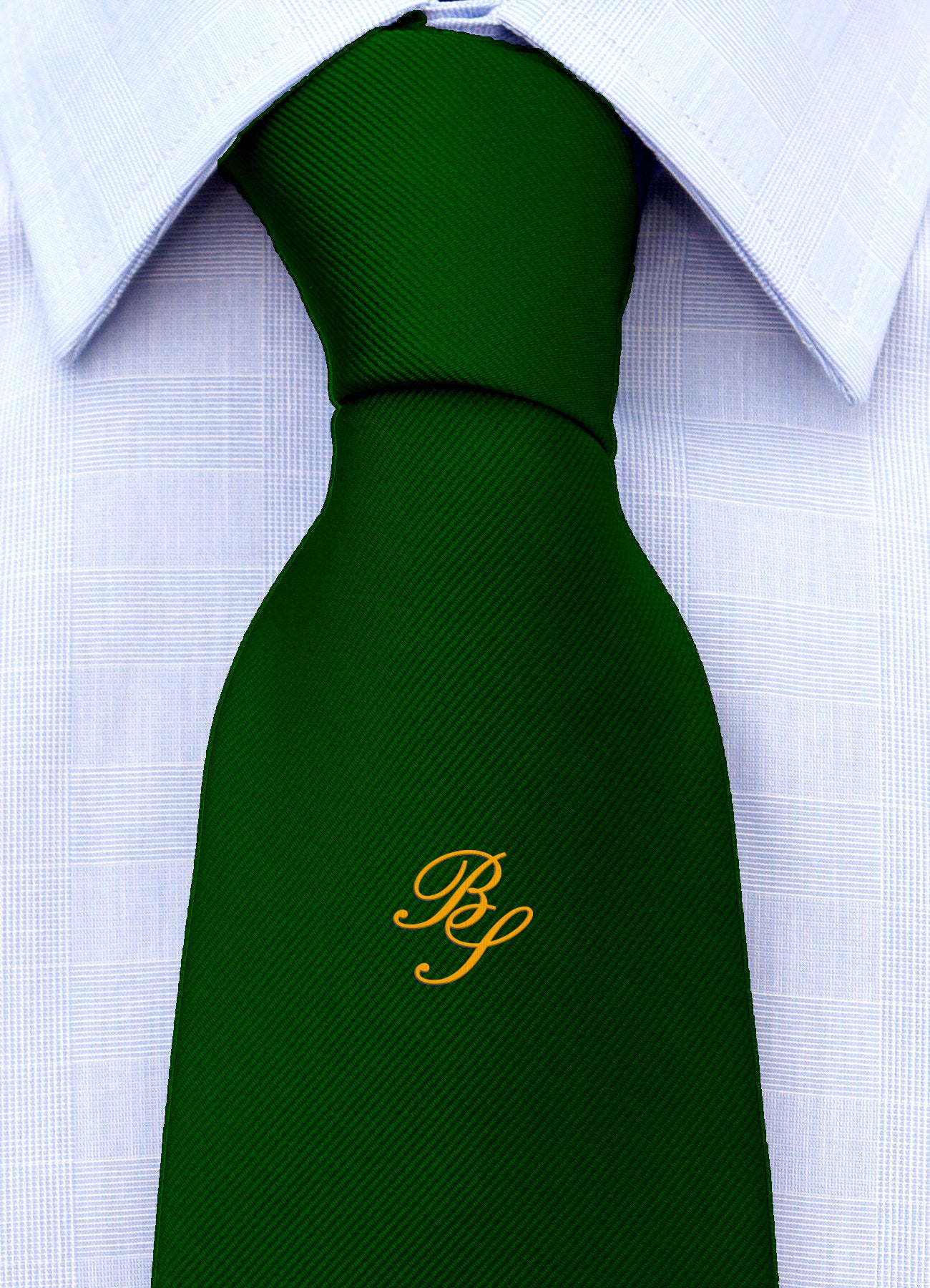 Cravatta con monogramma in corsivo personalizzato