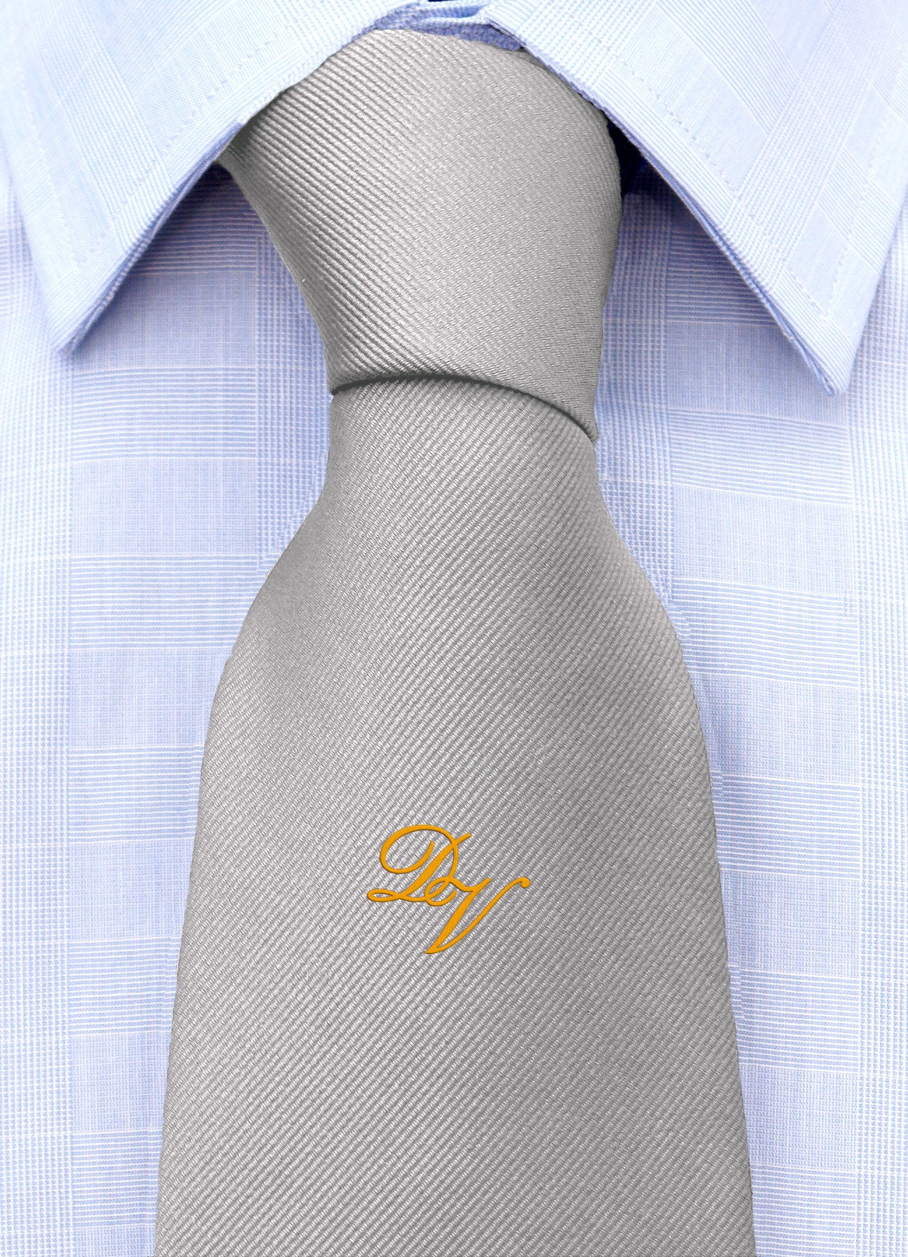 Cravatta con monogramma in corsivo personalizzato