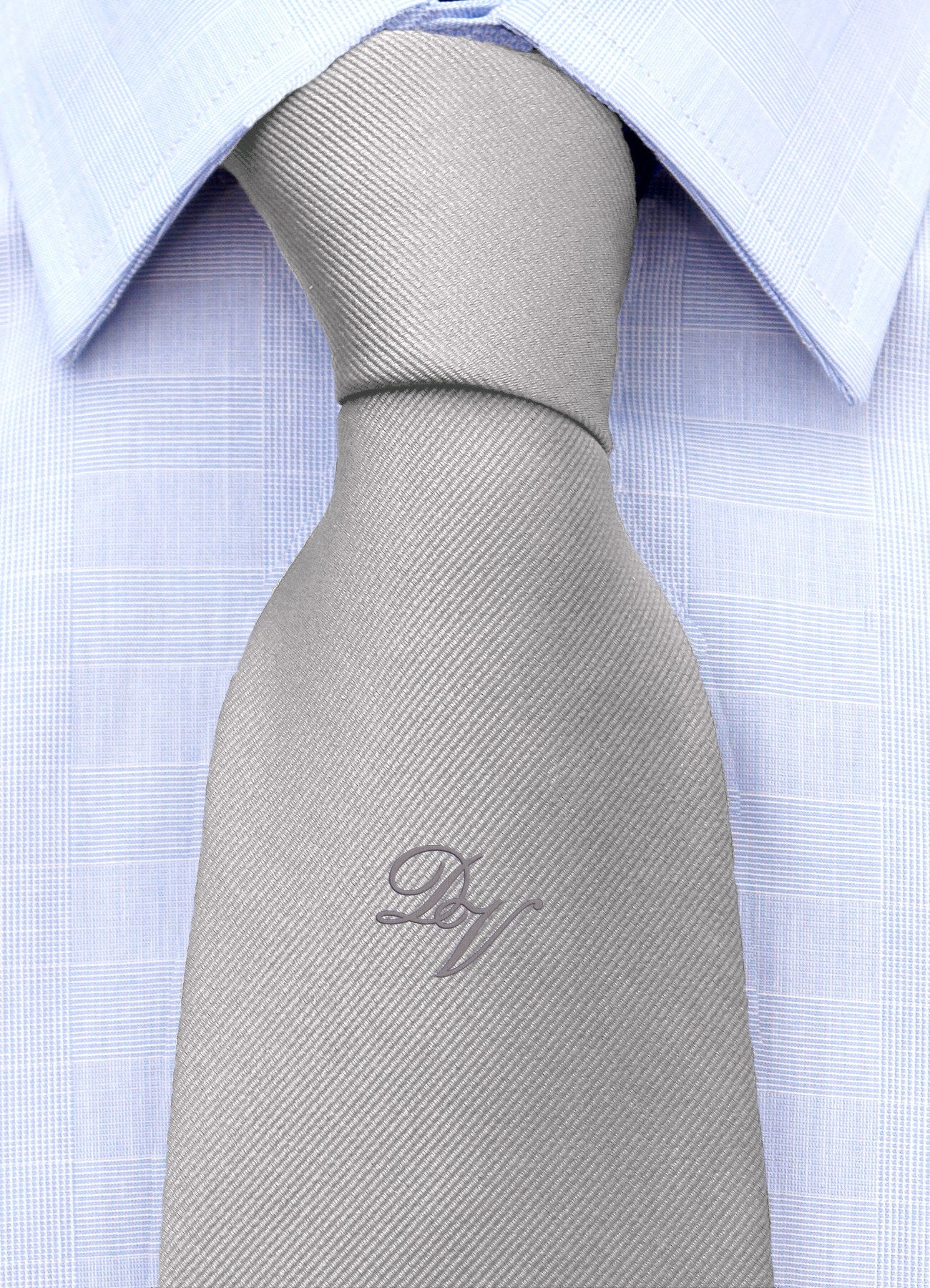 Cravatta con monogramma in corsivo personalizzato