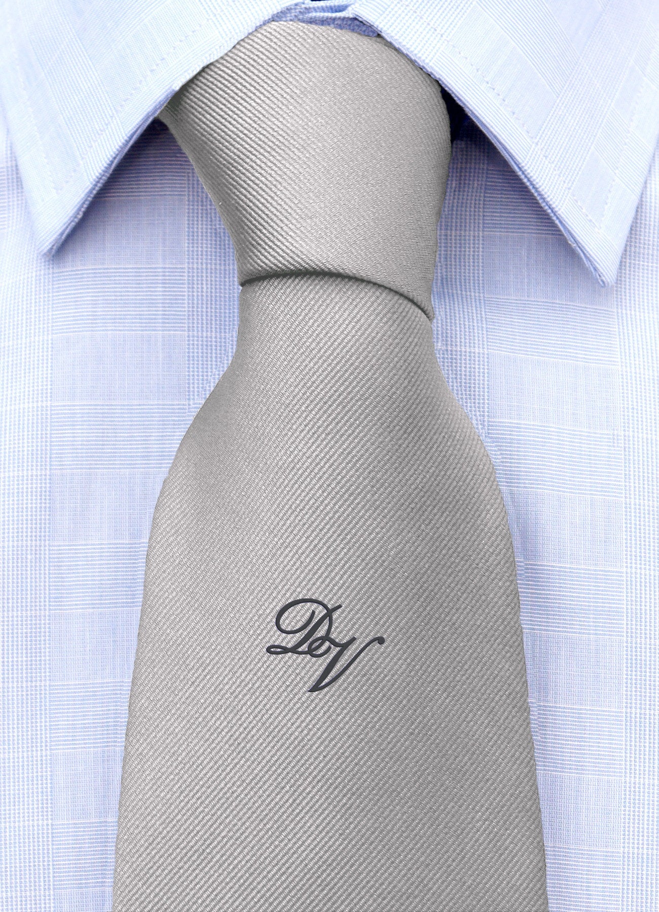 Cravatta con monogramma in corsivo personalizzato