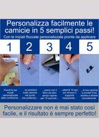 Iniziali per camicie stile "Tiziano" personalizzate pronte da applicare