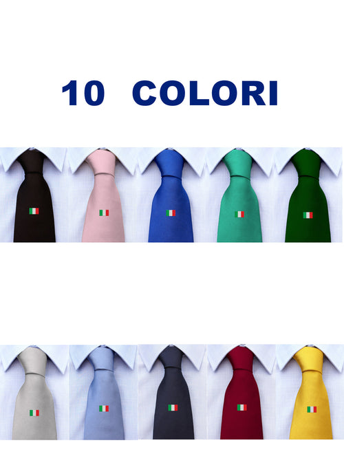 Cravatta con bandiera italiana