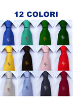 Cravatta con il Monogramma delle Tue Iniziali in Corsivo