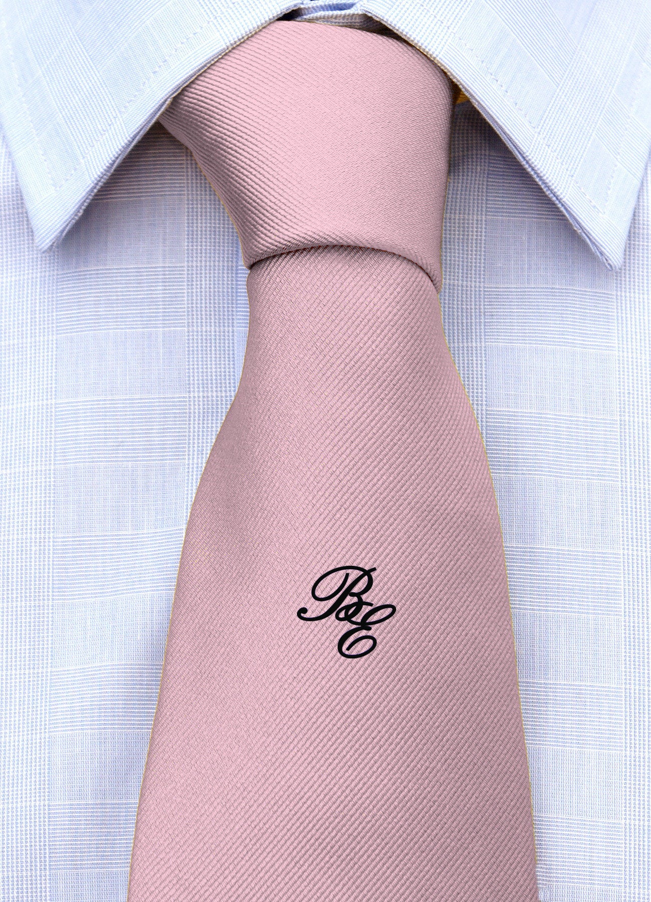 Cravatta con monogramma in corsivo personalizzato