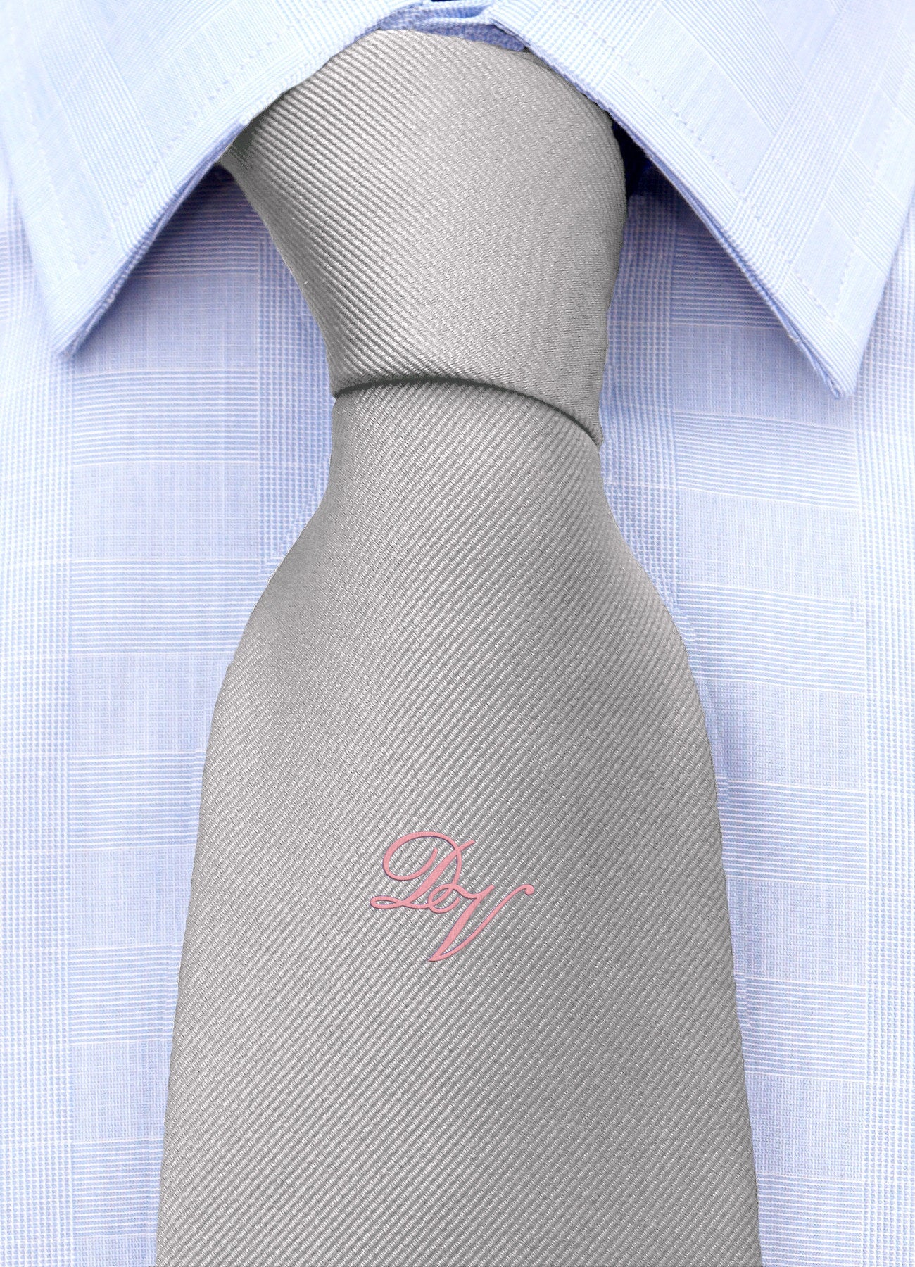 Cravatta con monogramma in corsivo personalizzato