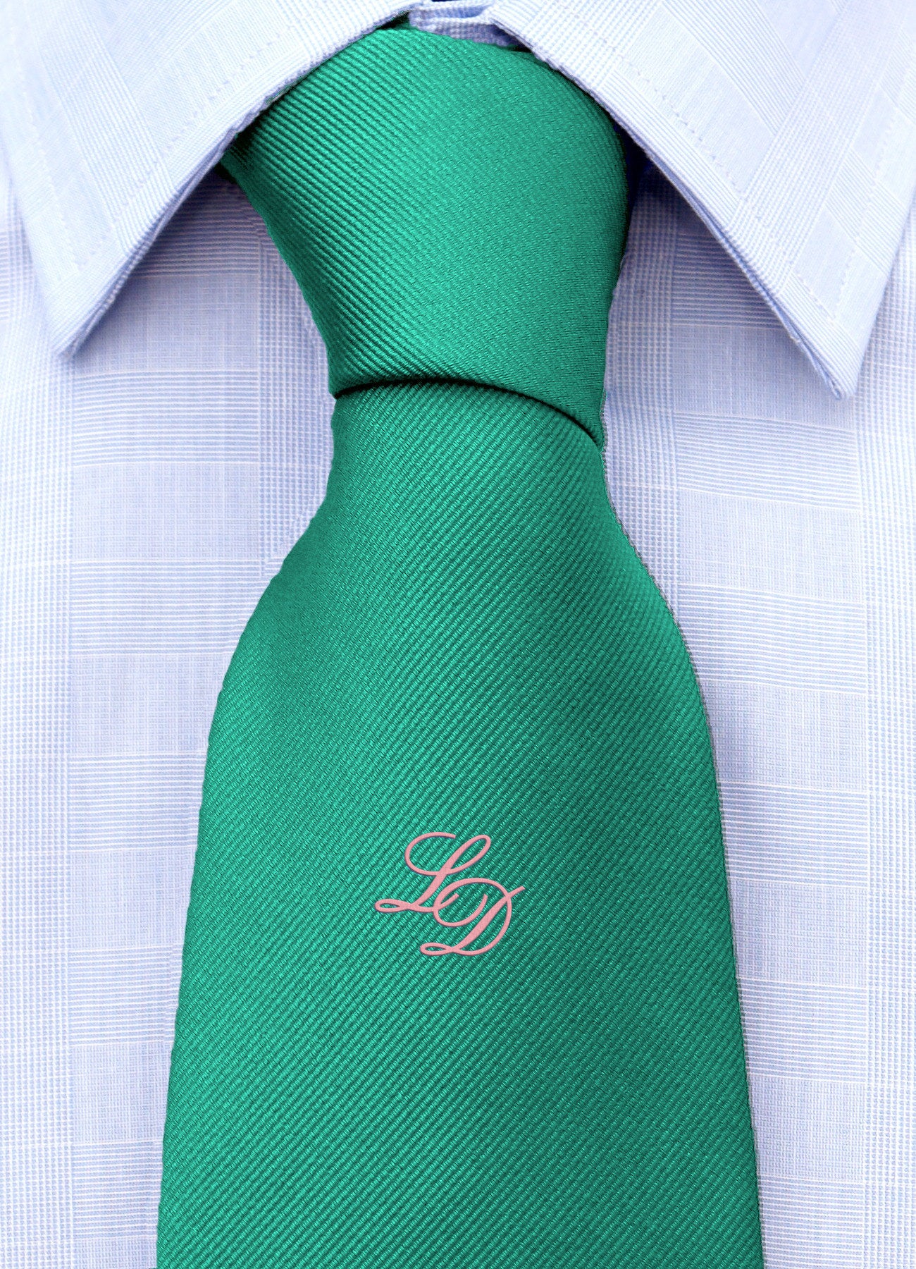 Cravatta con monogramma in corsivo personalizzato