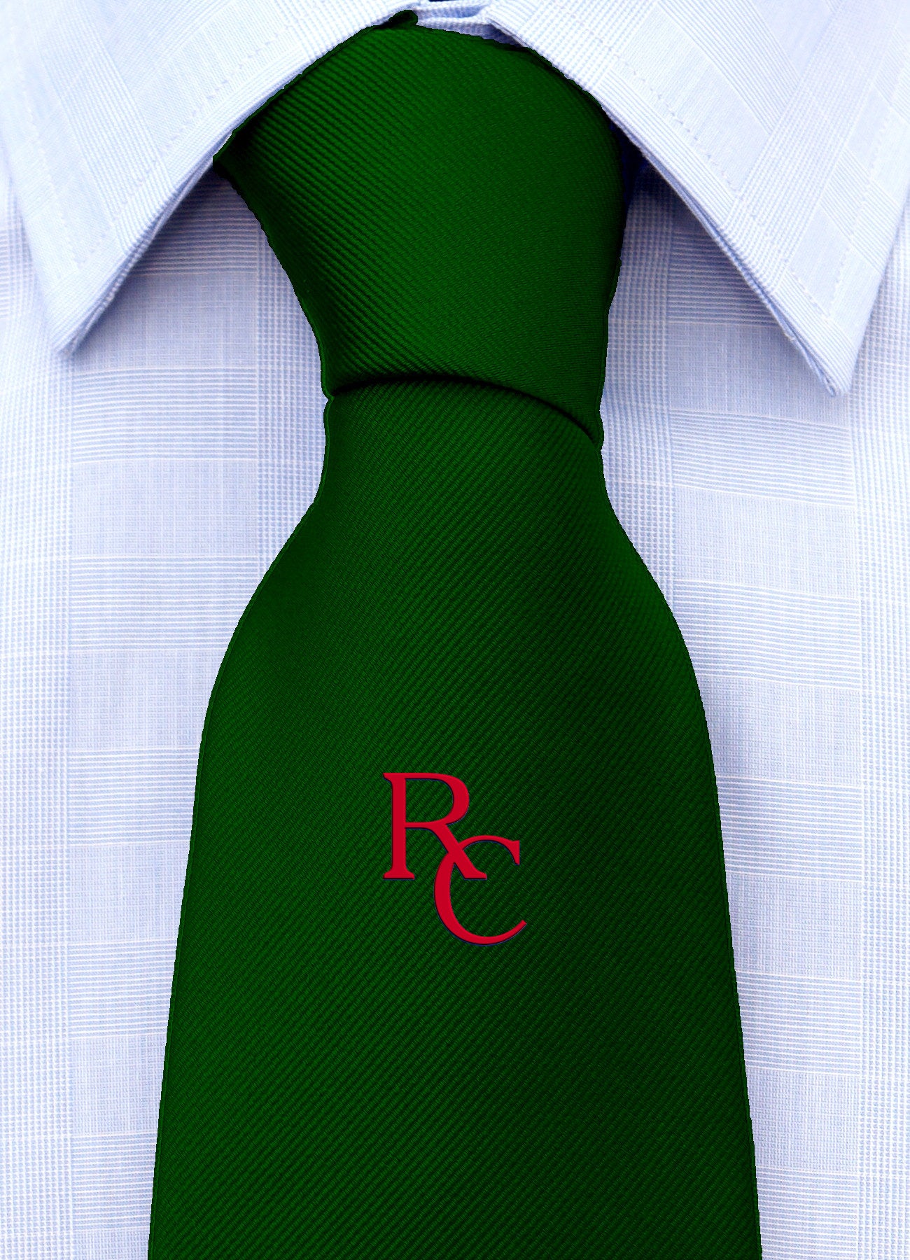 Cravatta con monogramma in stampatello personalizzato