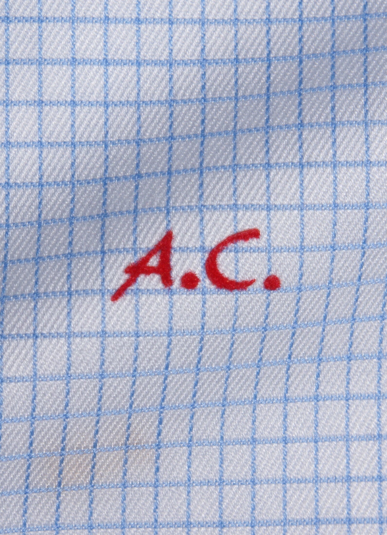 Iniziali per camicie stile "Canaletto" personalizzate pronte da applicare