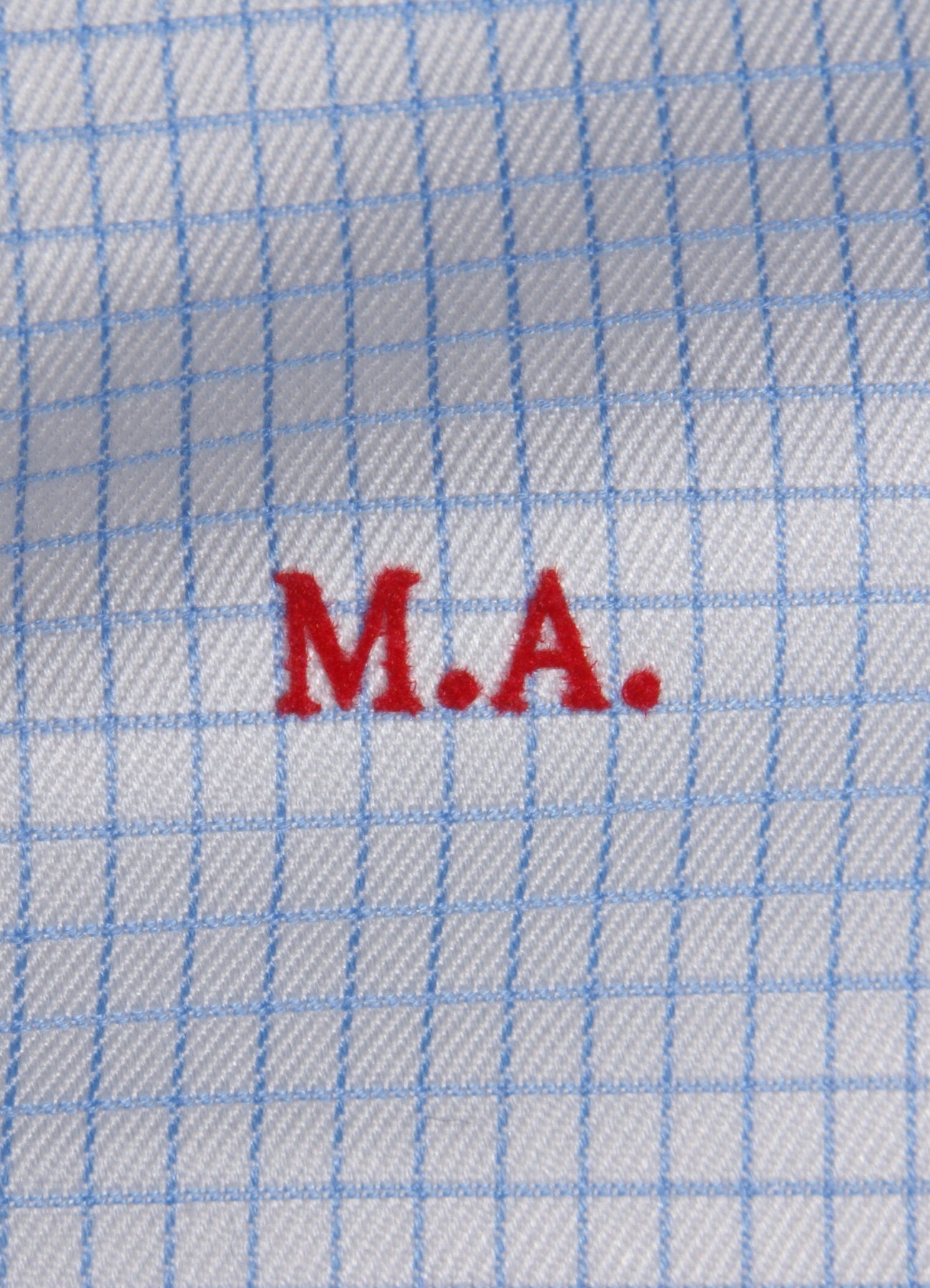 Iniziali per camicie stile "Caravaggio" personalizzate pronte da applicare