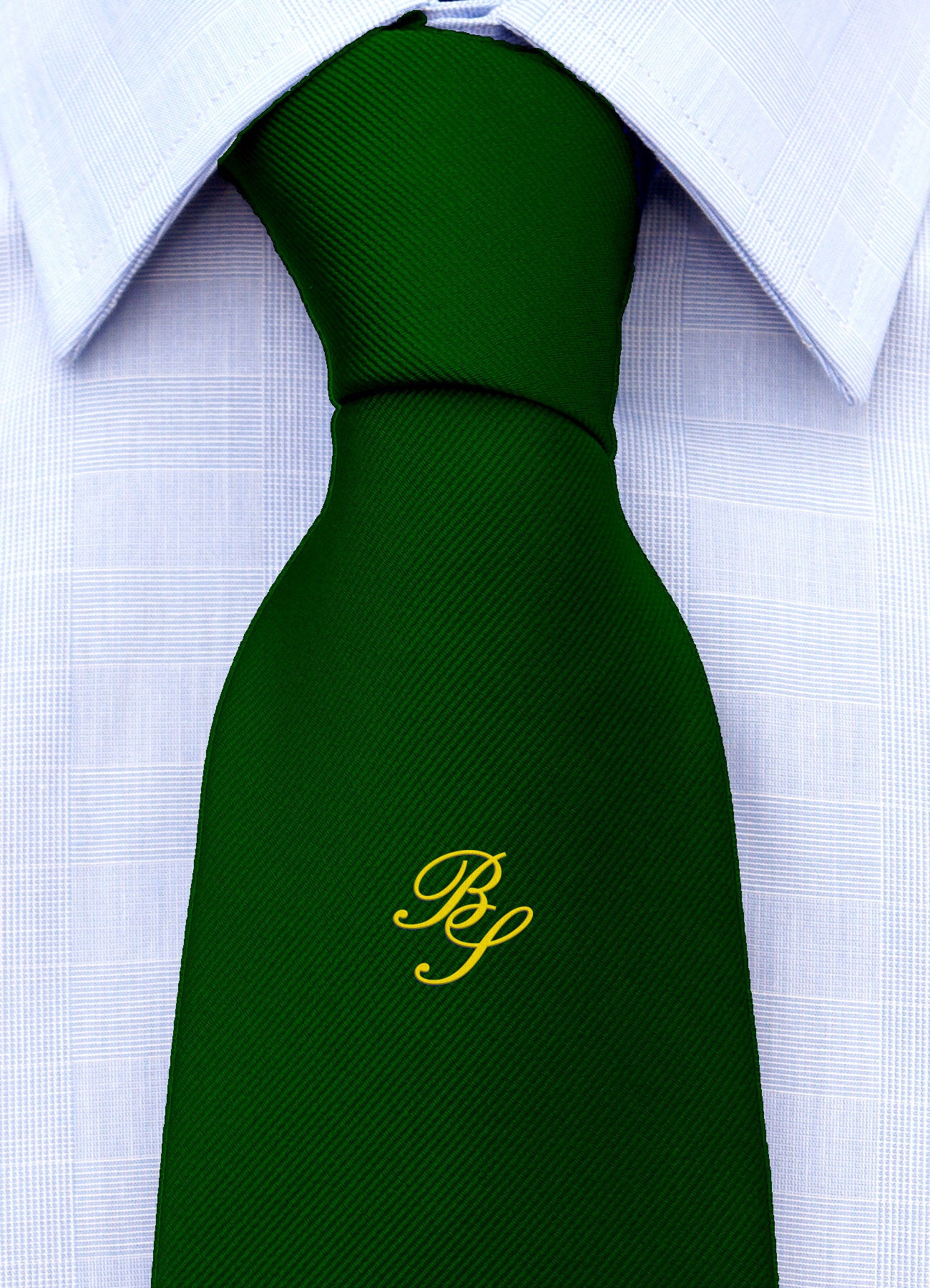 Cravatta con monogramma in corsivo personalizzato