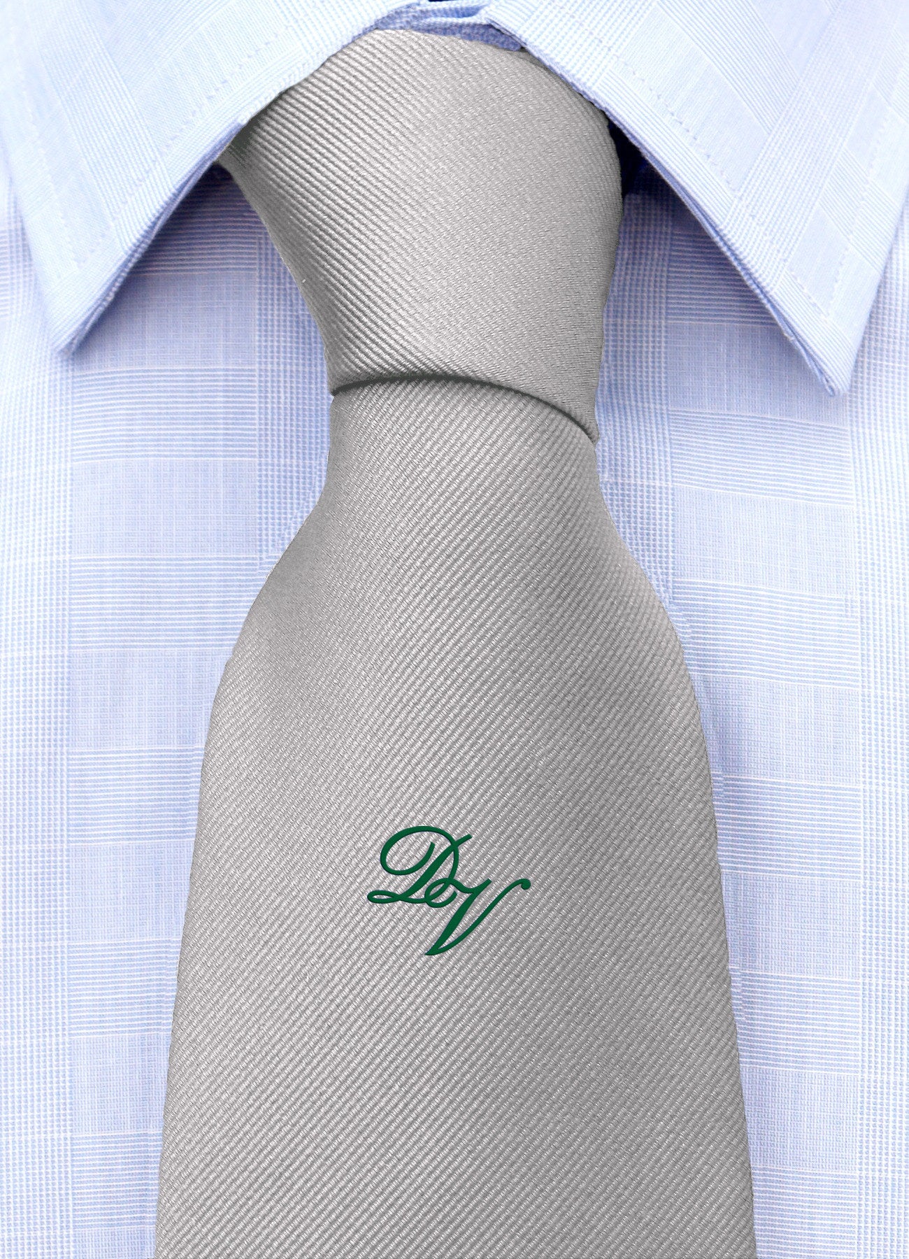 Cravatta con monogramma in corsivo personalizzato