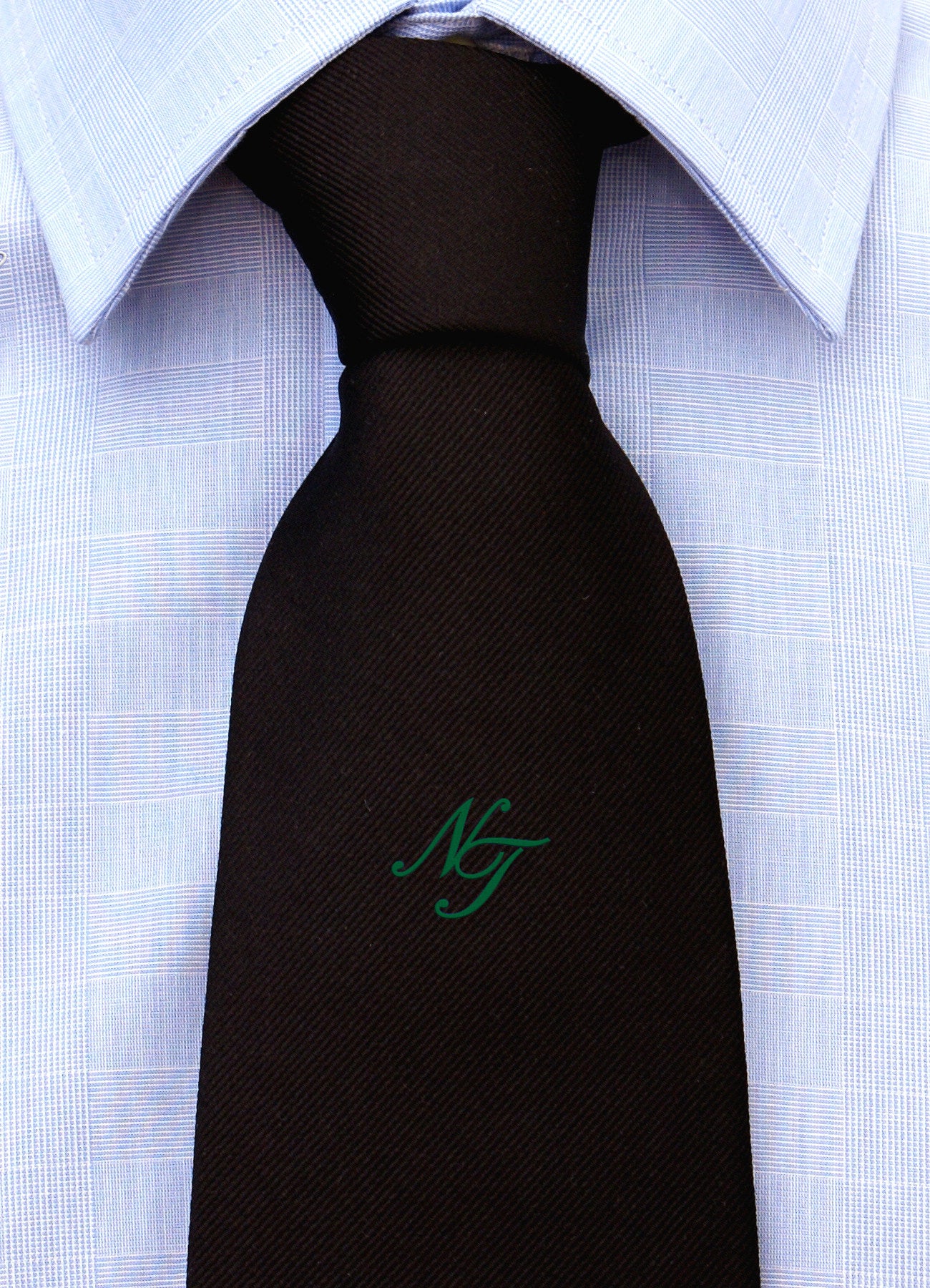 Cravatta con monogramma in corsivo personalizzato