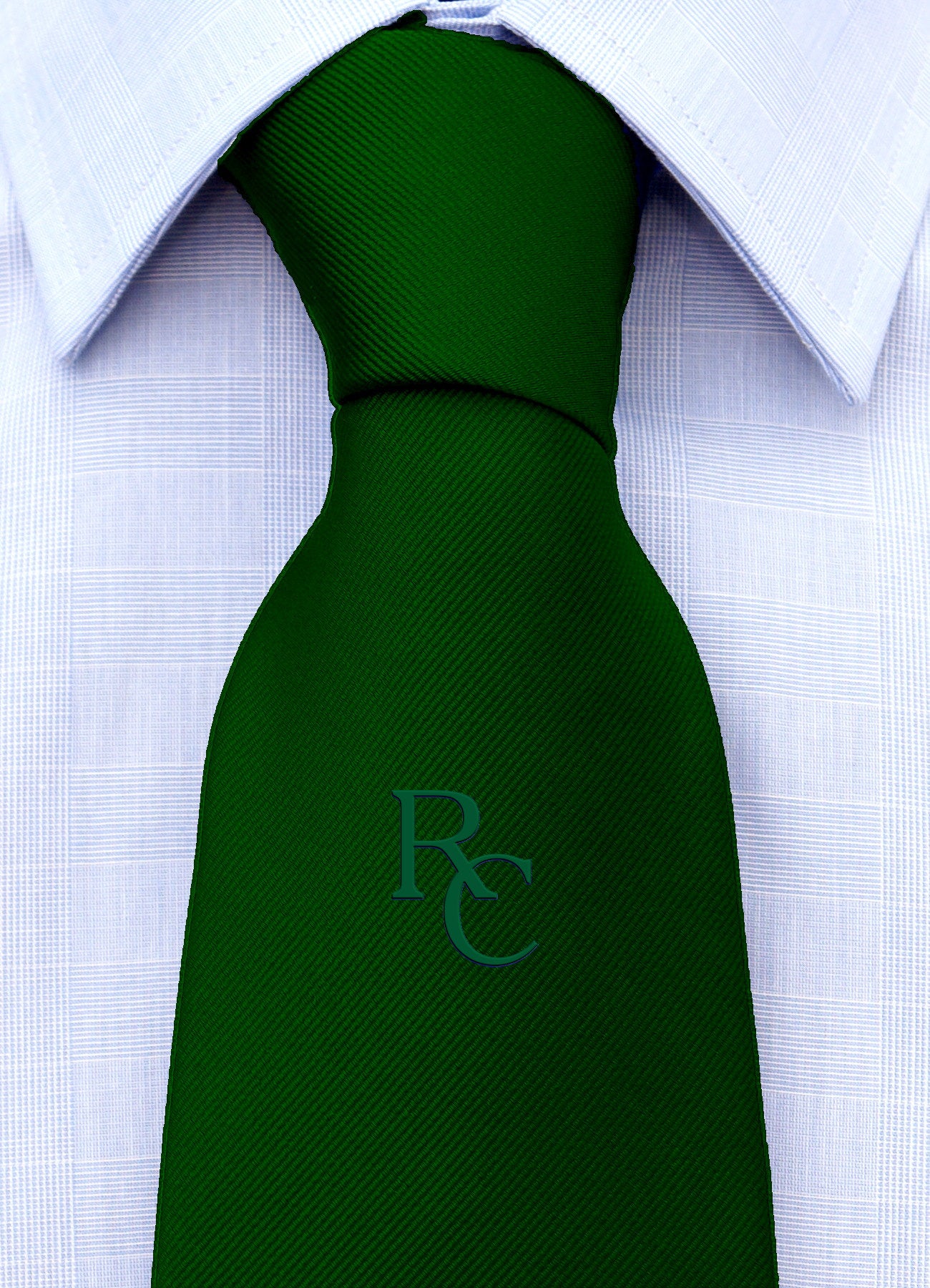 Cravatta con monogramma in stampatello personalizzato