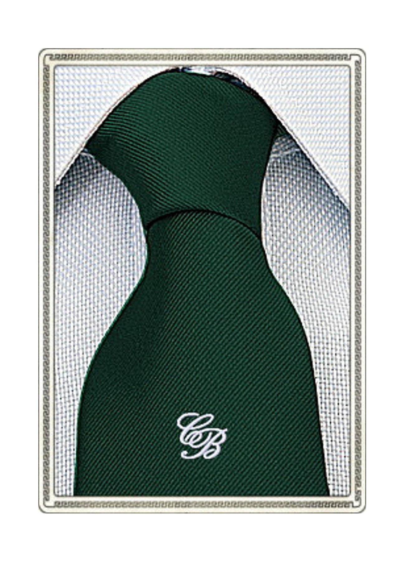 Cravatta in Seta con il Monogramma delle Iniziali Ricamato