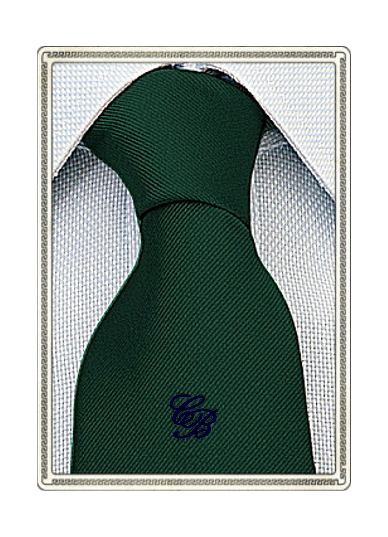 Cravatta in Seta con il Monogramma delle Iniziali Ricamato