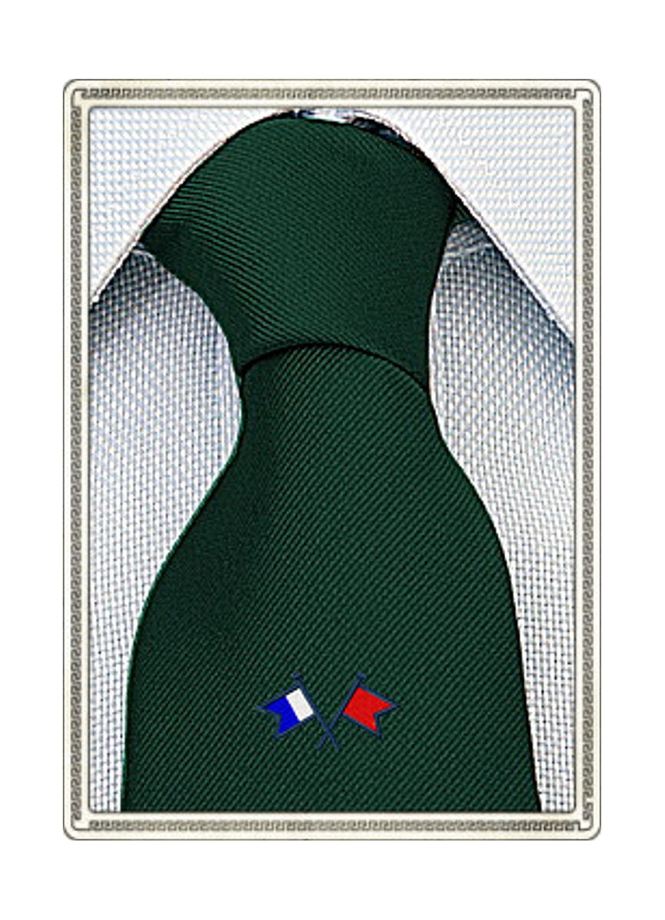 Cravatta in Seta con Bandiere del Codice Navale Ricamate