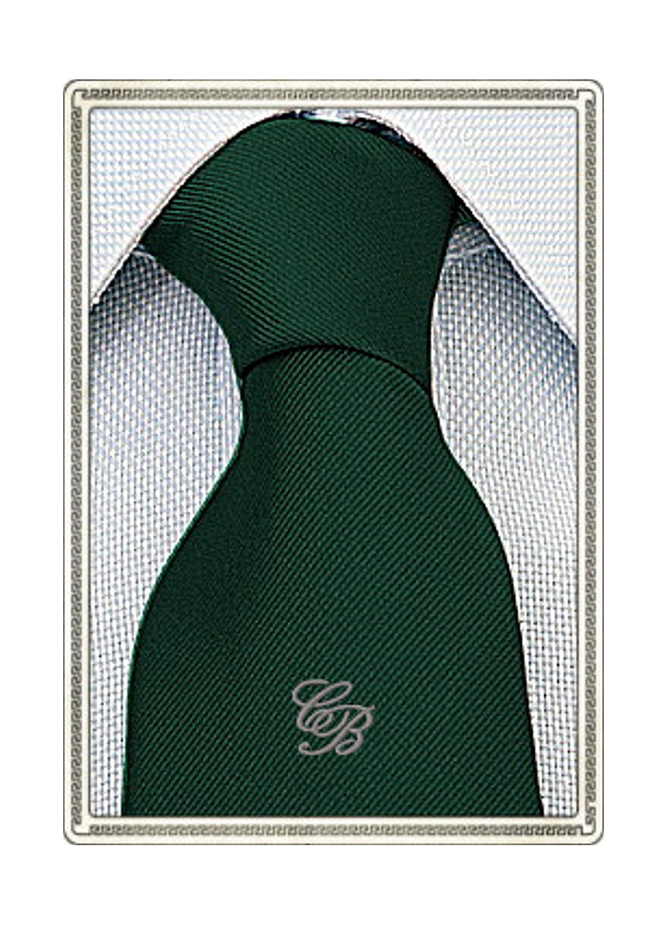 Cravatta in Seta con il Monogramma delle Iniziali Ricamato