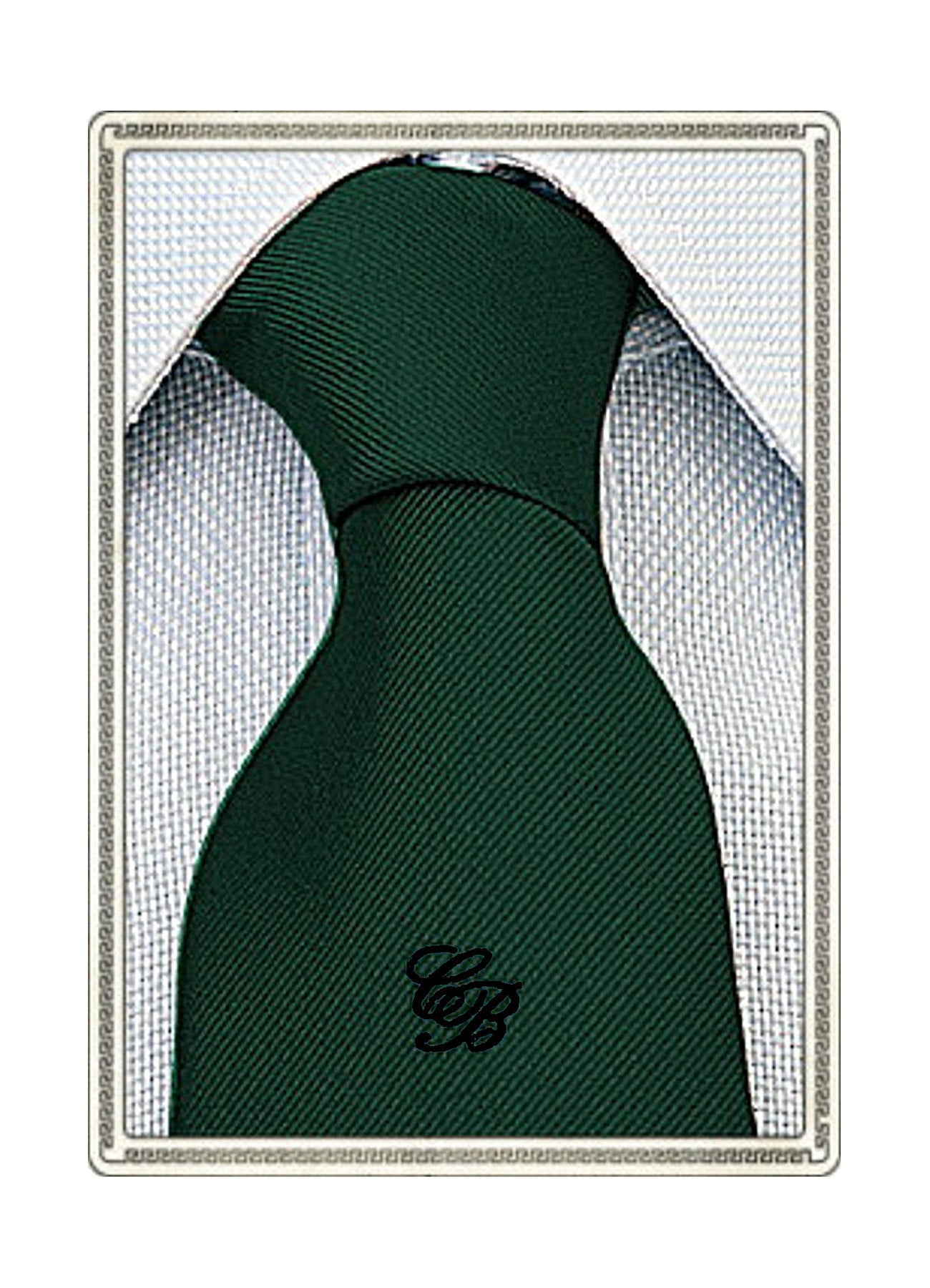 Cravatta in Seta con il Monogramma delle Iniziali Ricamato